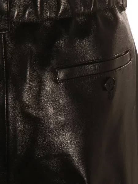Pantaloni Givenchy din piele negru