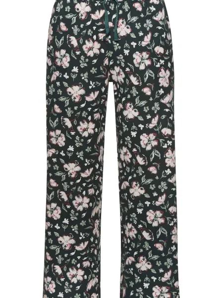 S.Oliver Pantaloni de pijama mentă / închis / roz pastel / roz închis verde