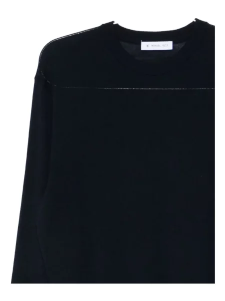 Pulover Manuel Ritz cu decolteu rotund negru
