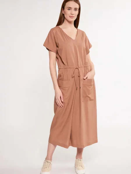 Sukienka midi Monnari brązowa