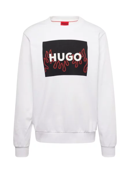 Суитчър Hugo Red с принт бяло