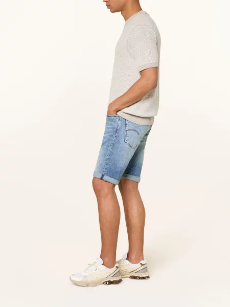 G-Star Raw Džínové šortky Mosa modrá