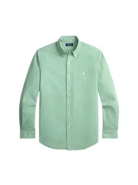 Koszula Polo Ralph Lauren z twillu zielona