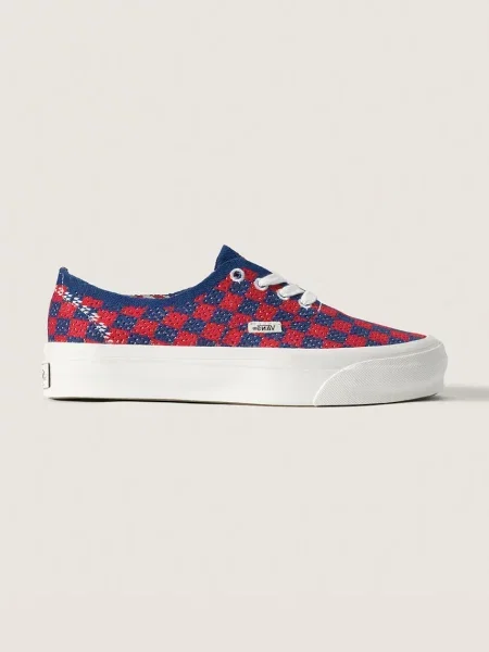 Vans LX Premium Authentic 44 EK Checkerboard πάνινα sneakers κόκκινο