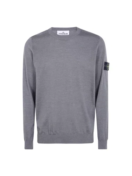 Sweter Stone Island z kamieniami szary