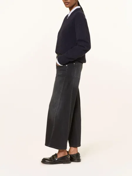 Cambio Džíny S Rovným Střihem Orla urban black wash černé