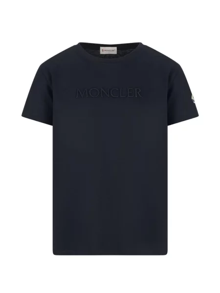 Koszulka dziecięca Moncler Enfant niebieska