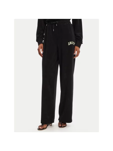Juicy Couture Melegítő alsó Regan Wide Leg fekete