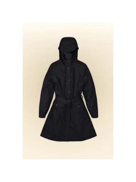 Rains Curve W Jacket Kobiety Kurtki Rains Czarny Size: M niebieska