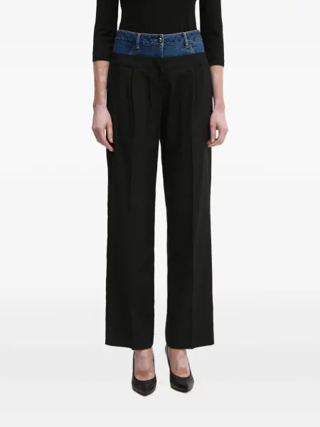 Pantaloni Sisley negru
