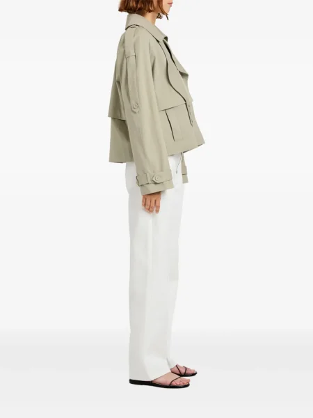 Geacă Proenza Schouler White Label cu două rânduri de nasturi alb