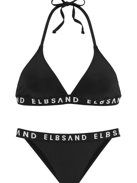 Elbsand Costum de baie două piese negru alb