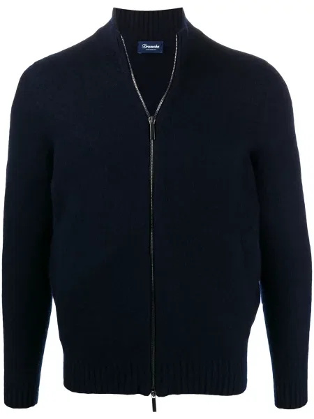 Cardigan Drumohr de lână albastru