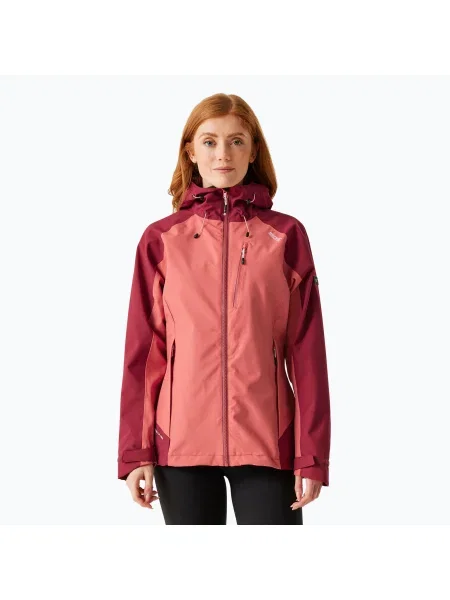 Дамско дъждобранно яке REGATTA Birchdale mineral red/rumba red червено