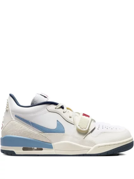 Sneakerși Jordan cu bretele alb