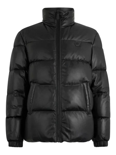 Geanta de piele Philipp Plein negru