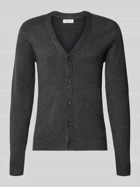 Kardigan rozpinany z listwą guzikową model „HEINE” Casual Friday