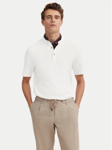 Bugatti Tricou polo alb