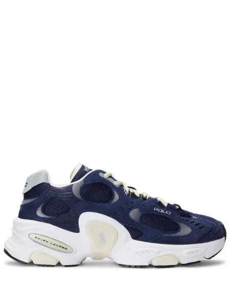 Πλεκτά τρέξιμο sneakers Polo Ralph Lauren με κορδόνια μωβ