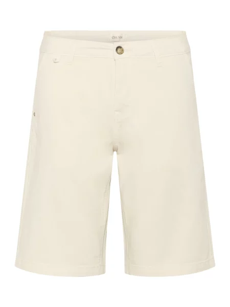 Cream Pantaloni CRBerta lână alb