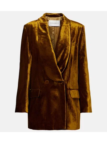 Sacou Nina Ricci de catifea auriu