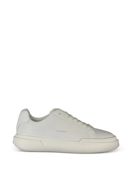 Bőr sneaker Calvin Klein nyomtatás fehér