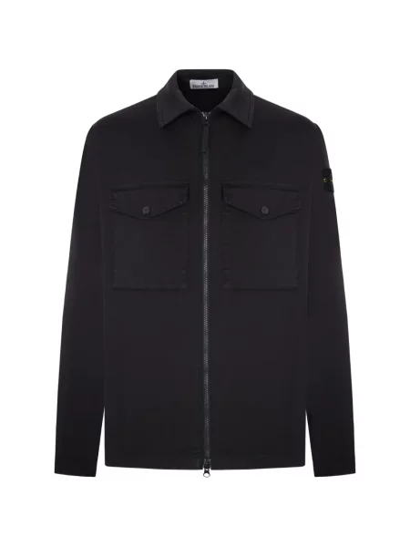 Cămașă Stone Island cu strasuri negru