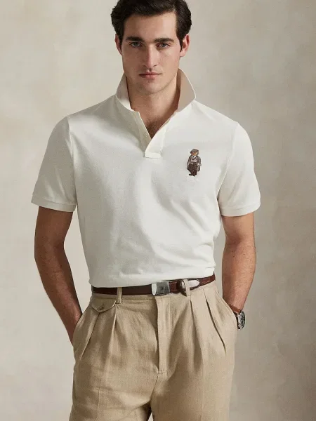 POLO RALPH LAUREN Polo | Custom slim fit alb