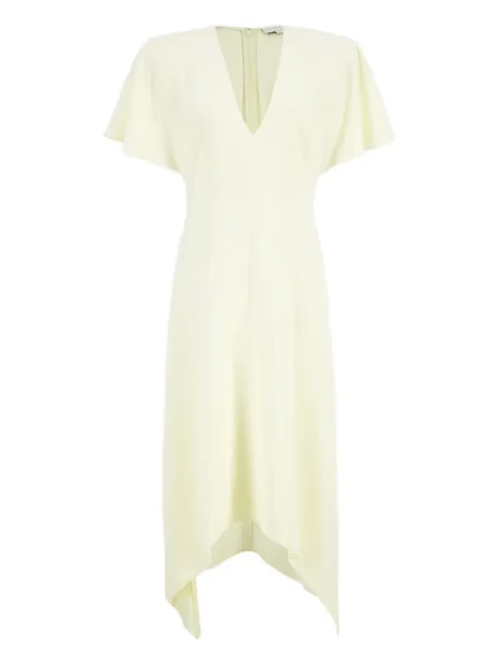 Rochie Stella Mccartney cu decolteu în V de costum alb