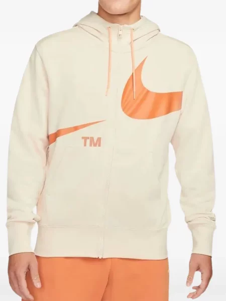 Koszulka Nike polarowa do biegania z nadrukiem szara