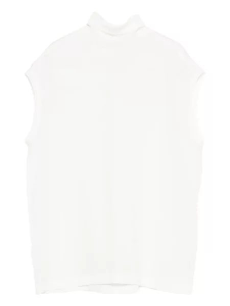 Heláncă Brunello Cucinelli fără mâneci alb