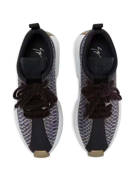 Sneakerși Giuseppe Zanotti cu imagine negru
