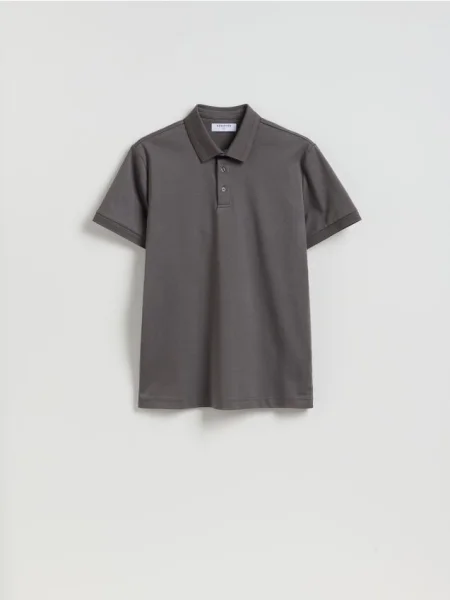Поло Reserved серое