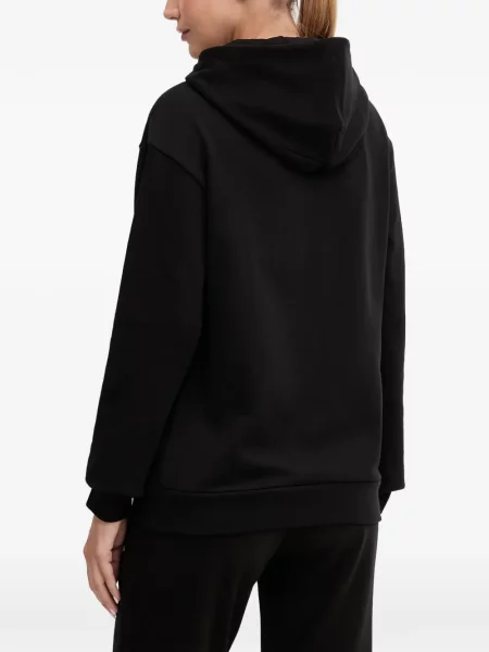 Hanorac cu glugă Ea7 Emporio Armani cu imagine negru