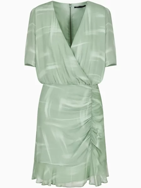 Rochie Armani Exchange cu decolteu în V de costum verde