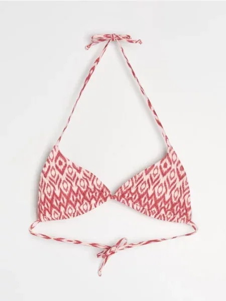 Трикутний Верх Бікіні із Зав’язками на Шиї та Спині різнобарвний