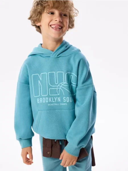 Reserved Hanorac oversized albastru-deschis albastru