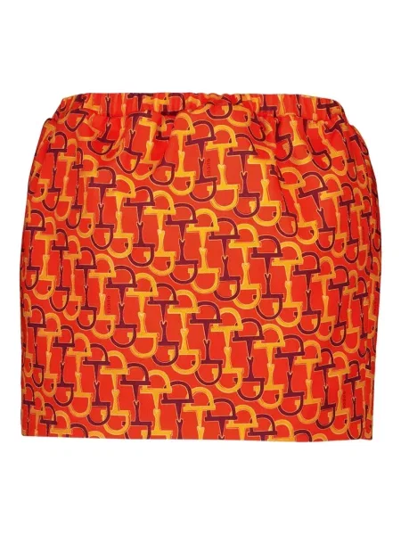 Fustă Gucci cu imagine portocaliu