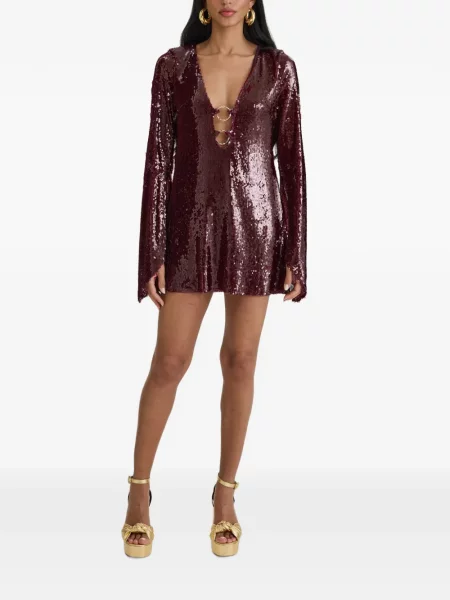 Rochie mini Moos Studio cu paiete roșu