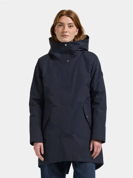 Parka w kroju regular fit z kapturem model Alana' Didriksons niebieska