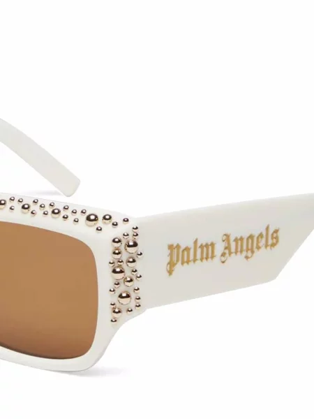 Sluneční brýle Palm Angels se cvočky hnědé