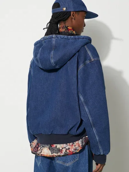 Carhartt WIP geacă din denim negru