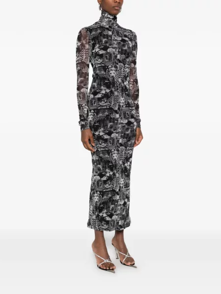 Миди рокля Blumarine черно