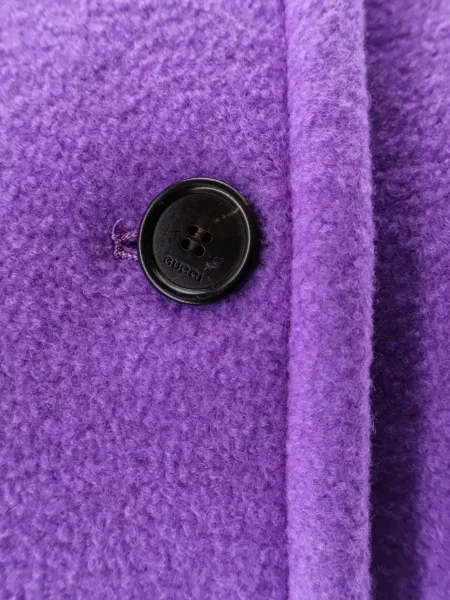 Płaszcz Gucci jednorzędowy fioletowy