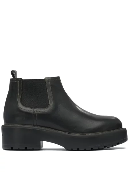 Botine chelsea Miu Miu cu platformă negru