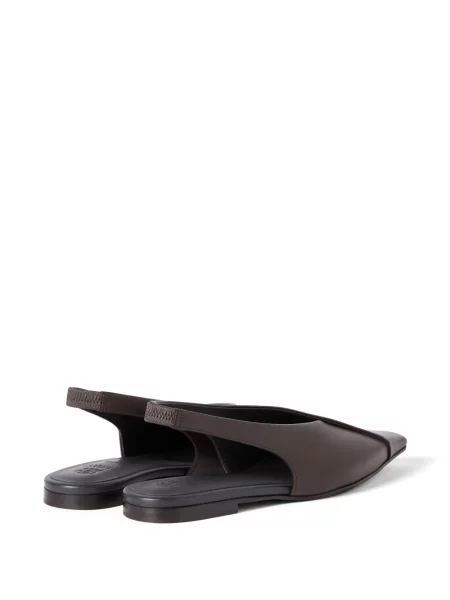 Balerini Brunello Cucinelli slingback maro