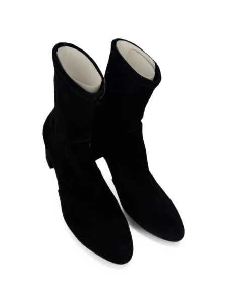 Cizme scurte Stuart Weitzman din piele de căprioară negru