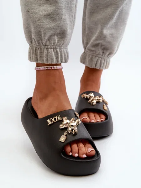 Papuci de casă Kesi negru