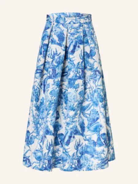 Lunatica Milano Spódnica Żakardowa blau biała