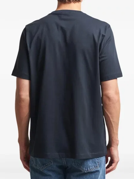 Koszulka Paul Smith w zebrę z logo niebieska